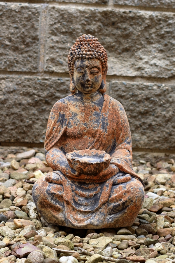 Buddha soška s miskou 42cm