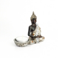 Buddha svícen 11x5x10cm ruce v klíně S