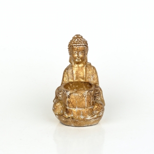 Buddha svícen 14 cm