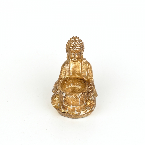 Buddha svícen 14 cm