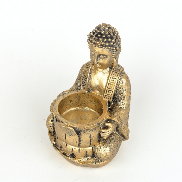 Buddha svícen 14cm