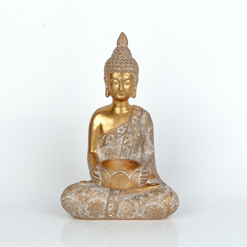 Buddha svícen 16,5x11,5x26cm