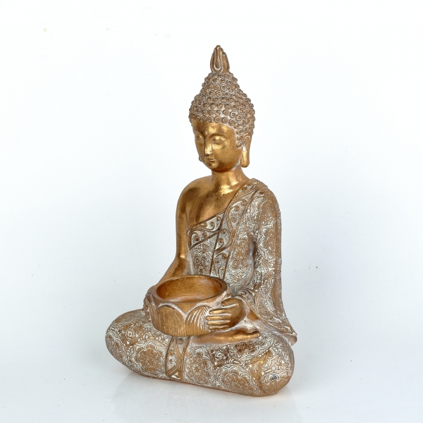 Buddha svícen 16,5x11,5x26cm