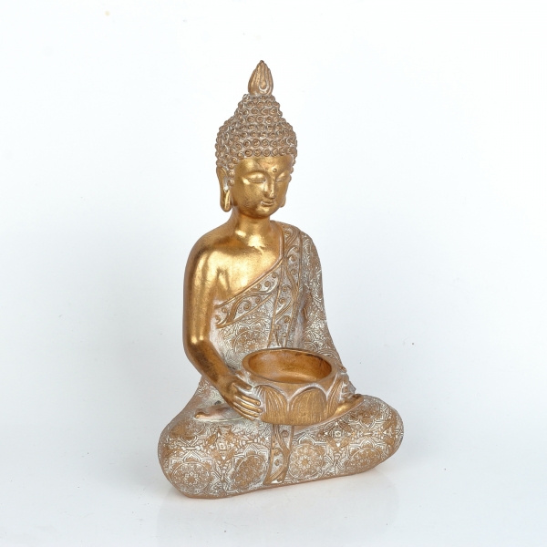 Buddha svícen 16,5x11,5x26cm