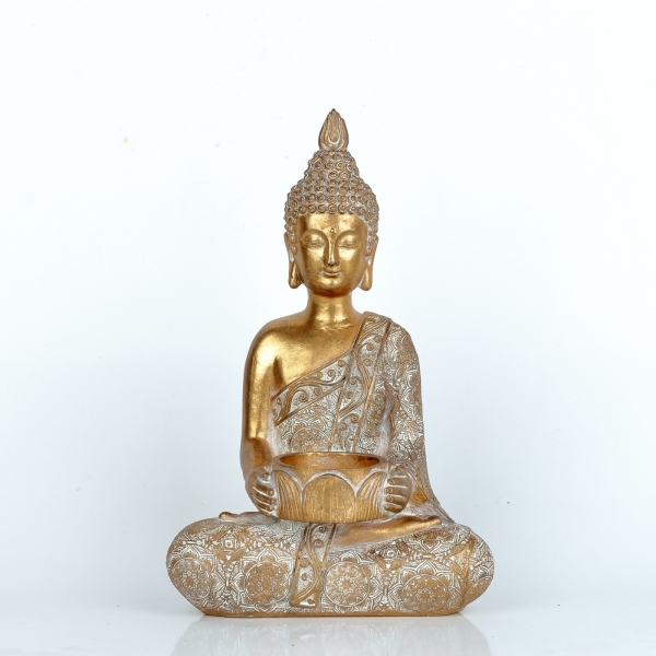 Buddha svícen 16,5x11,5x26cm