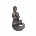 Budha svícen - spjatá ruce 19cm