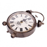 Budík kovový Vintage 16x23cm