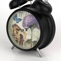 Budík na noční stolek hortenzie 17cm