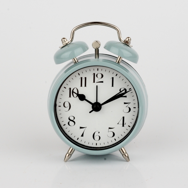 Budík pastelově zelená světlá 12cm