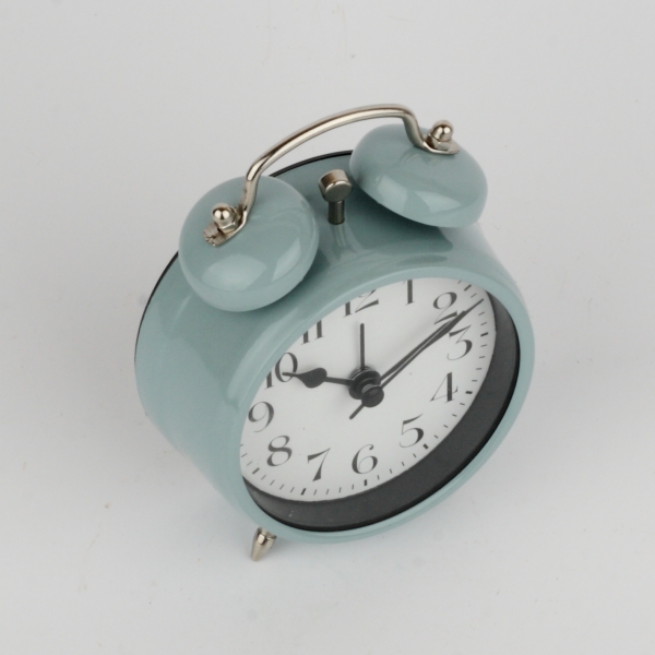 Budík pastelově zelená světlá 12cm