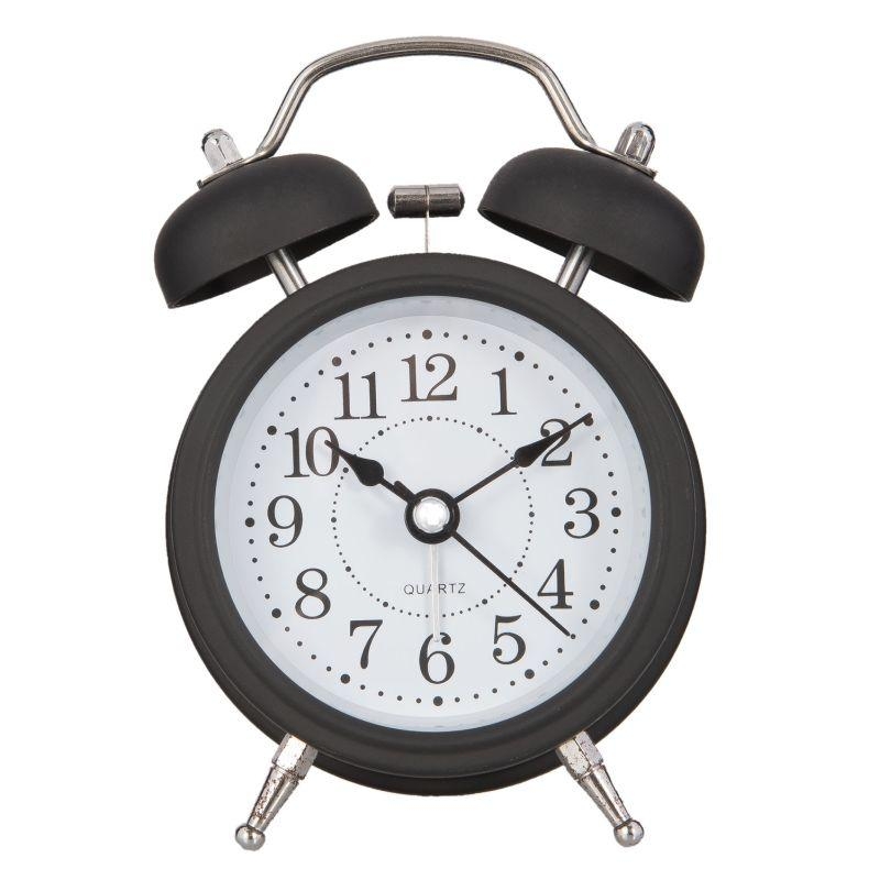 Budík retro černý 8x5x12cm