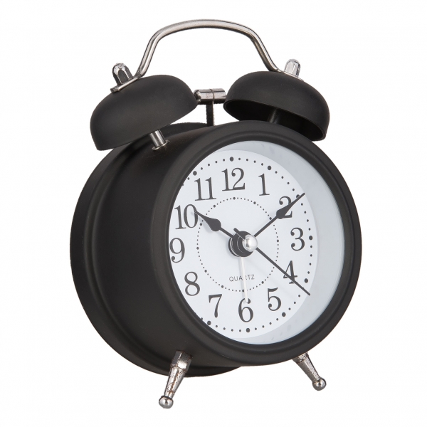 Budík retro černý 8x5x12cm