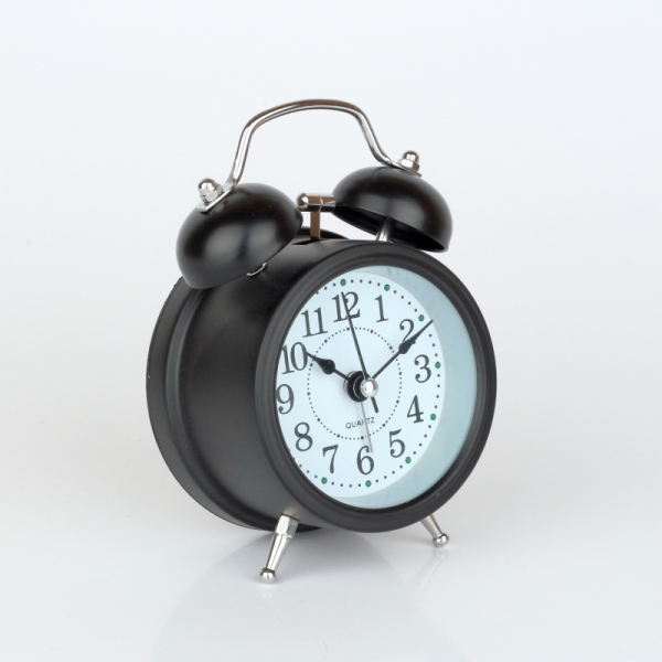 Budík retro černý 8x5x12cm