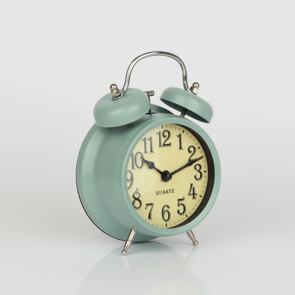 Budík světle modrý 12x6x17cm