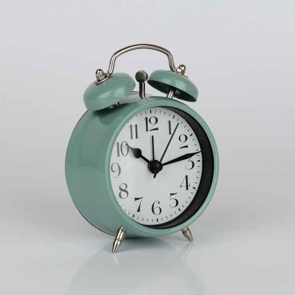 Budík tyrkys 9x4x12cm Vyřazeno poškození