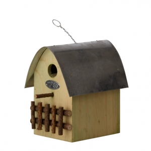 Budka pro ptáčky dřevěná světle zelená