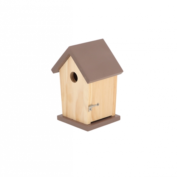 Budka pro ptáčky hnědá 13x12x21cm