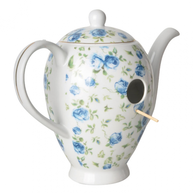 Budka pro ptáčky konvička modrá