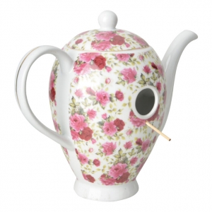 Budka pro ptáčky konvička růžová