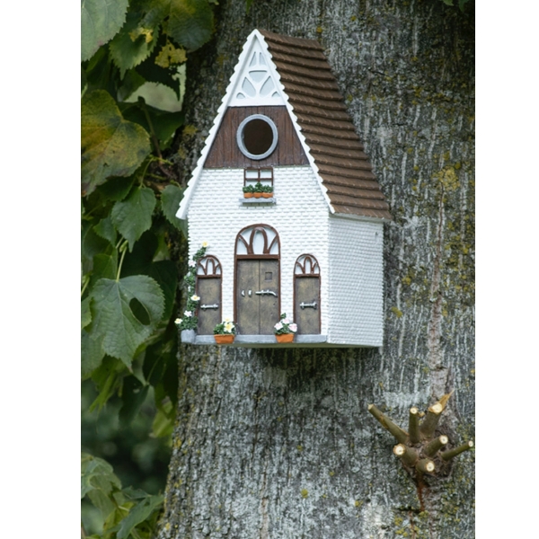 Budka pro ptáky bílá 25cm