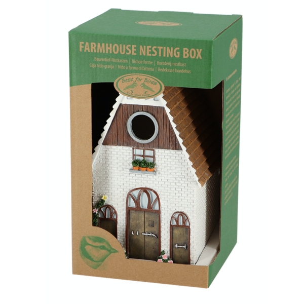 Budka pro ptáky bílá 25cm