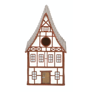 Budka pro ptáky FRAMING HOUSE 25cm bílá