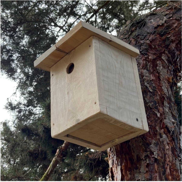 Budka pro sýkorky 28 mm bez nátěru