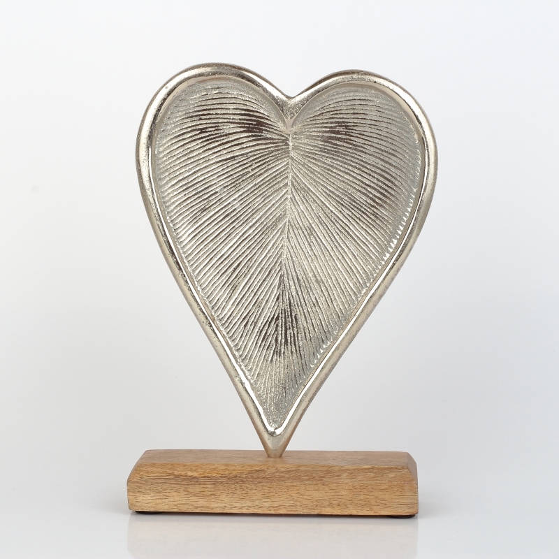 Bytová dekorace srdce 16cm