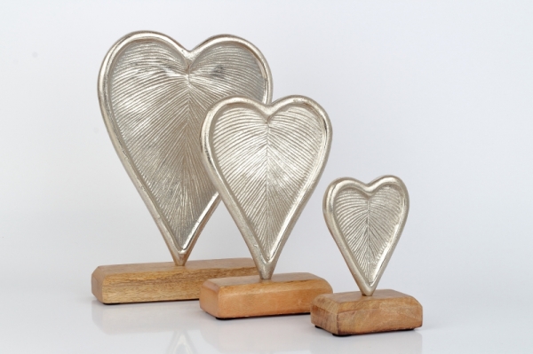 Bytová dekorace srdce 16cm