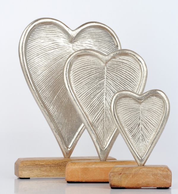 Bytová dekorace srdce 16cm