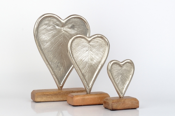 Bytová dekorace srdce 21cm