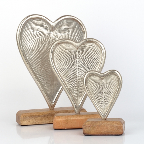 Bytová dekorace srdce 21cm