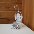 Čajový set - stojánek na čajové sítko 11,5x8x21cm