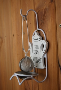 Čajový set - stojánek na čajové sítko 11,5x8x21cm