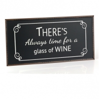 Cedule Glass of wine 40x20cm