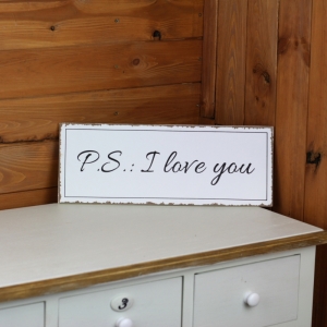 Cedule I love you 40x15cm