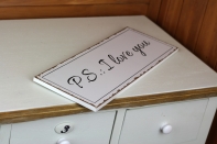 Cedule I love you 40x15cm