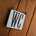 Cedule na dveře WC 7,7x7,7cm
