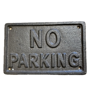 Cedule NO PARKING 17,5×11×0,5cm