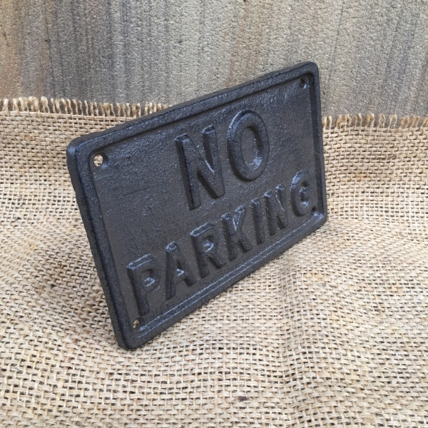 Cedule NO PARKING 17,5×11×0,5cm