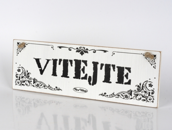 Cedule s nápisem VÍTEJTE 30cm