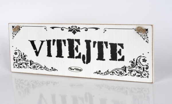 Cedule s nápisem VÍTEJTE 30cm