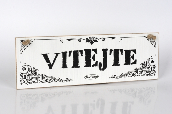 Cedule s nápisem VÍTEJTE 30cm