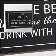 Cedule The best wines 40x20cm