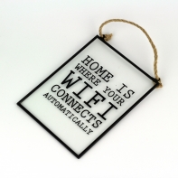 Cedule WIFI skleněná 13x17cm