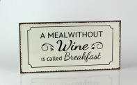 Cedule Wine breakfast 40x20cm