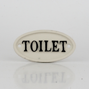 Cedulka na dveře Toilet 10x5cm