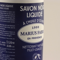 Černé olivové tekuté mýdlo Marius Fabre 1litr