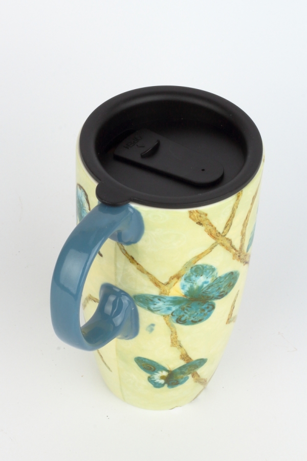 Cestovní hrnek s víčkem Motýli 500ml