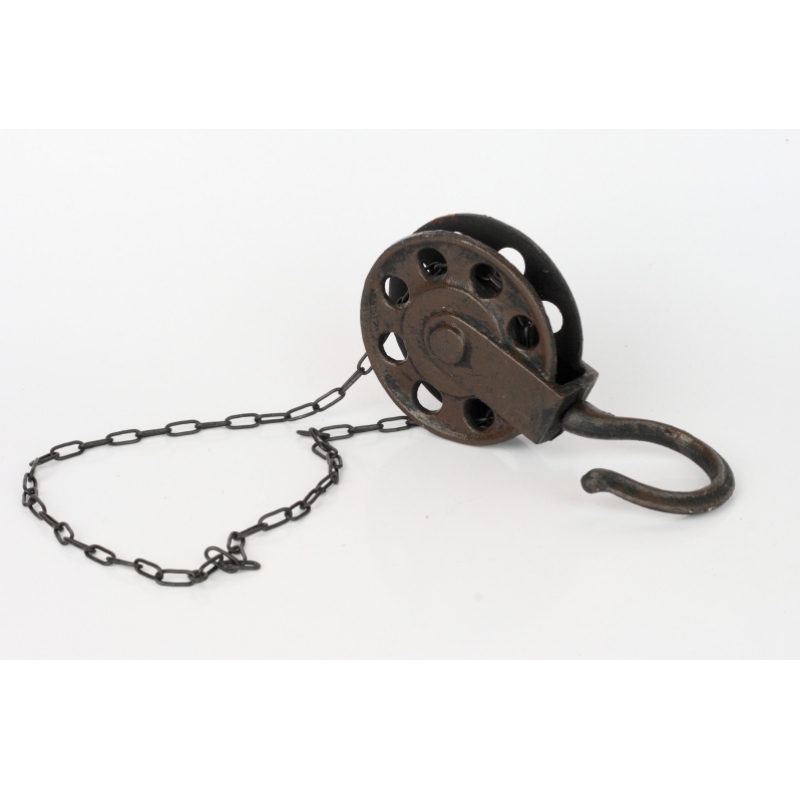 Chalupářská dekorace kovový hák 10x50cm